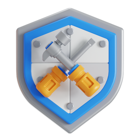 노동 보호  3D Icon