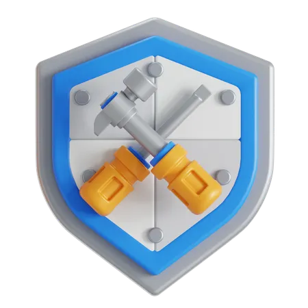 노동 보호  3D Icon