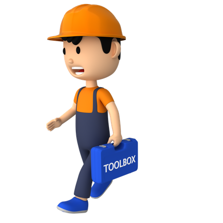 Labor Toolbox  3D Illustration