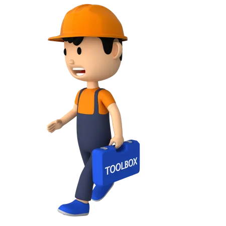 Labor Toolbox  3D Illustration