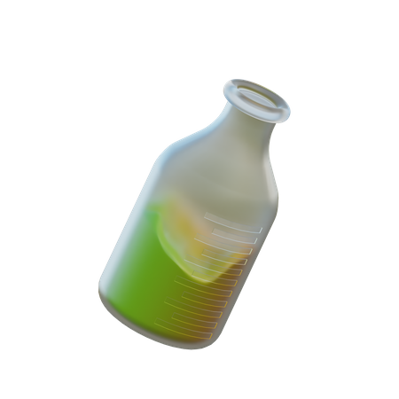 Laboratory Bottle  3D Illustration