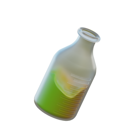 Laboratory Bottle 3D Illustration