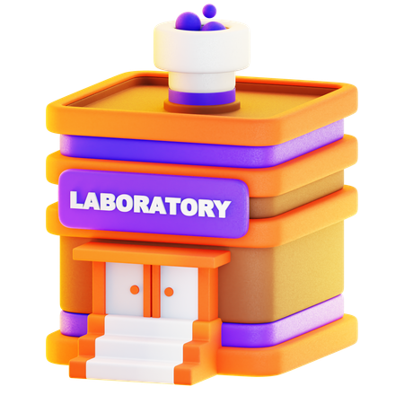 Laboratory Building  3D Icon