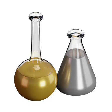 Laboratory Flask  3D Illustration