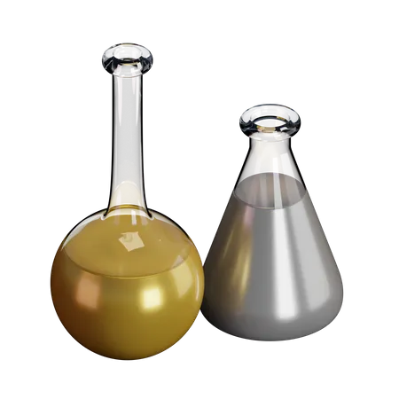 Laboratory Flask  3D Illustration