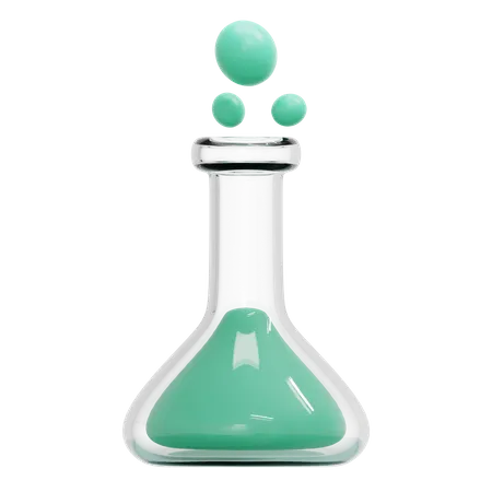 Laboratory Flask 3D Icon