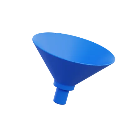 Laboratory Funnel  3D Illustration
