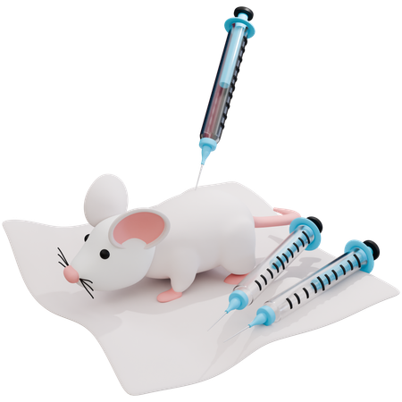 Laboratory Mouse Experiment Procedures  3D Icon