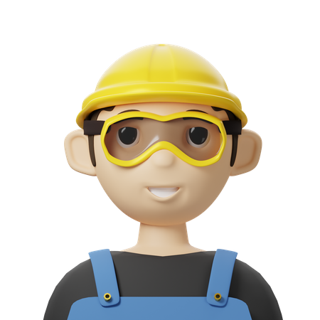 Laborer Avatar  3D Icon