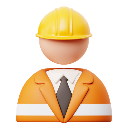 Laborer profil  3D Icon