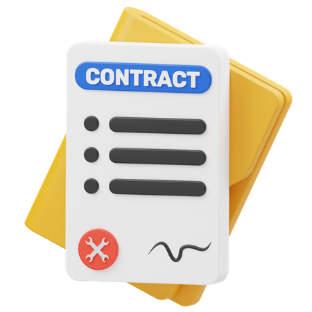 Labour Contract  3D Icon