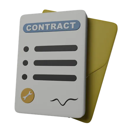 Labour Contract  3D Icon