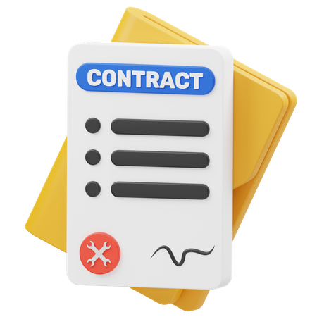Labour Contract  3D Icon