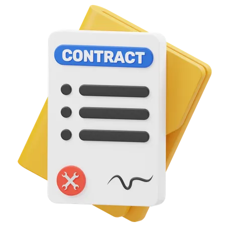 Labour Contract  3D Icon