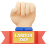 3d labour day illustration