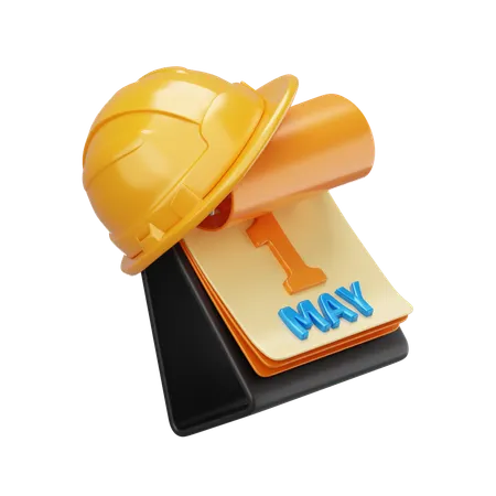 Labour Day Calendar  3D Icon