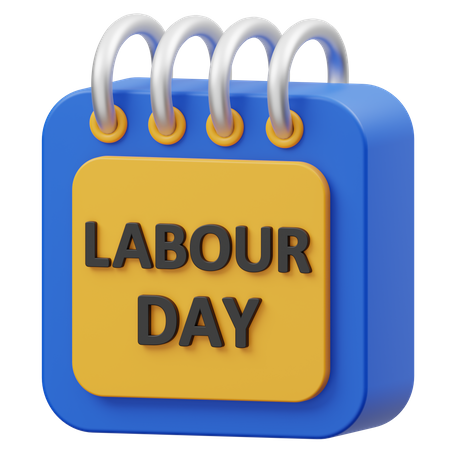 Labour Day Calendar  3D Icon