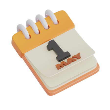 Labour Day Calendar  3D Icon