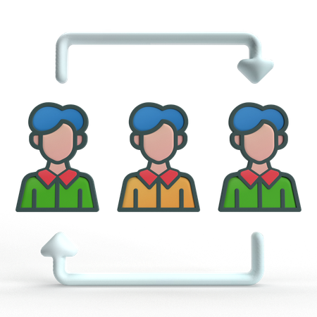 Labour Market  3D Icon