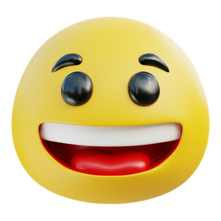 Lächeln-Emoji  3D Icon