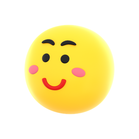 Lächeln-Emoji  3D Icon