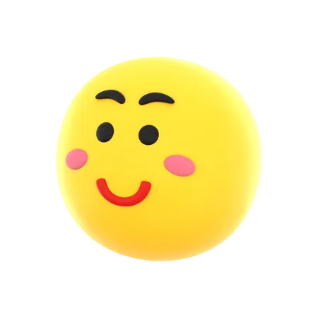 Lächeln-Emoji  3D Icon