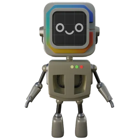 Lächeln Roboter  3D Icon