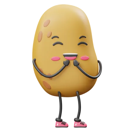 Lächelnde Kartoffel  3D Icon