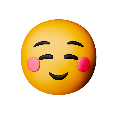 Lächelndes Gesicht-Emoji  3D Icon