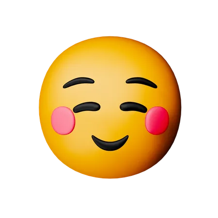 Lächelndes Gesicht-Emoji  3D Icon