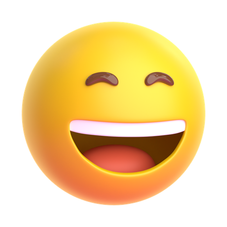 Lächelndes Gesicht-Emoji  3D Icon