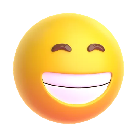 Lächelndes Gesicht-Emoji  3D Icon