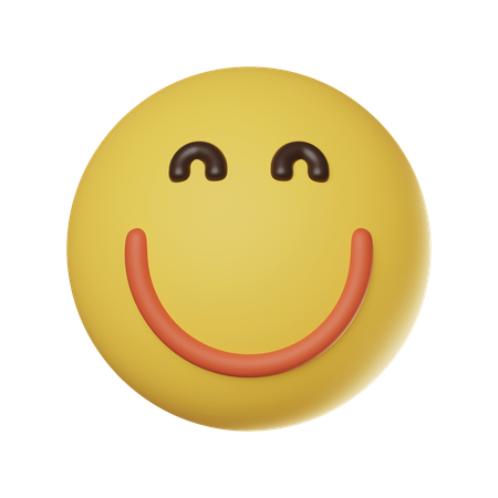 Lächelndes Gesicht-Emoticon  3D Icon