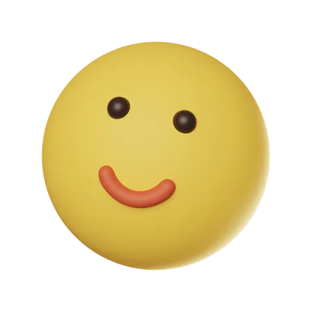 Lächelndes Gesicht-Emoticon  3D Icon