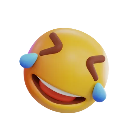 Lachend mit den Ohren Emoji  3D Icon