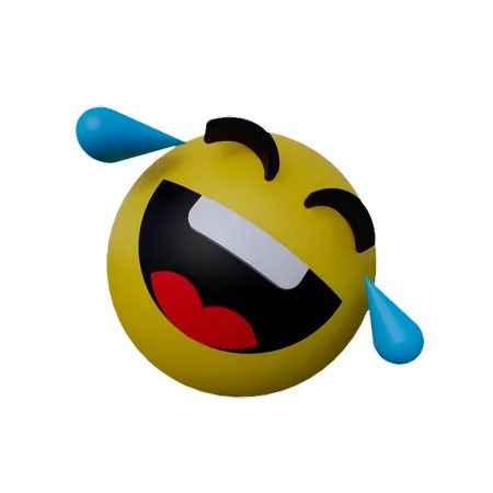 Lachend mit Tränen Emoji  3D Icon