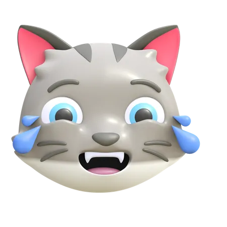 Lachende Katze  3D Emoji