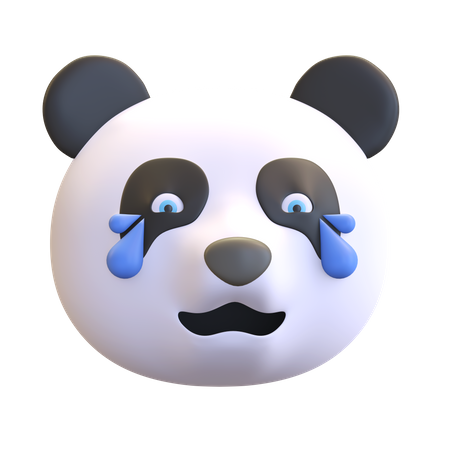 Lachender Panda  3D Emoji