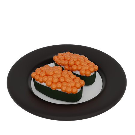 Lachs-Ei-Sushi  3D Icon