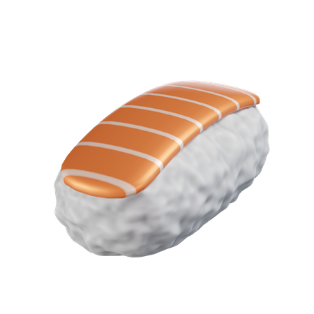 Lachs-Nigiri-Sushi  3D Icon