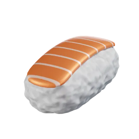 Lachs-Nigiri-Sushi  3D Icon