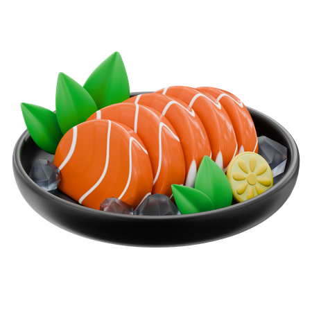 Lachs-Sashimi  3D Icon