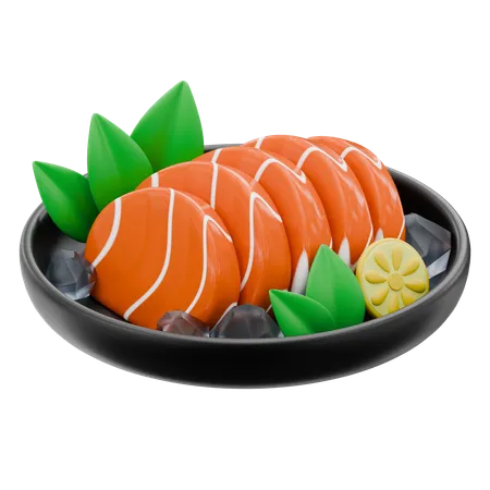 Lachs-Sashimi  3D Icon