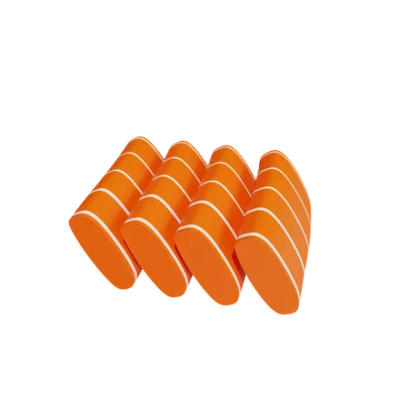 Lachs-Sashimi  3D Icon