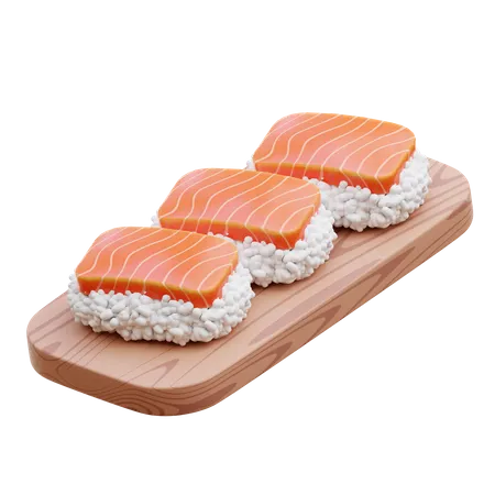 Lachs-Sushi  3D Icon