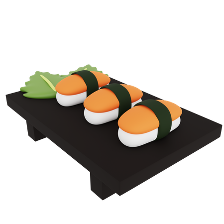 Lachs-Sushi  3D Icon