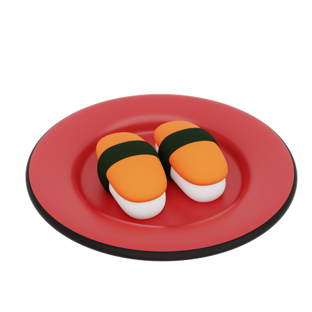 Lachs-Sushi  3D Icon