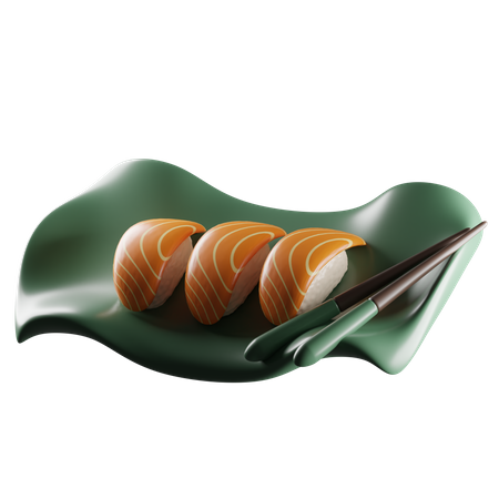 Lachs-Sushi  3D Icon