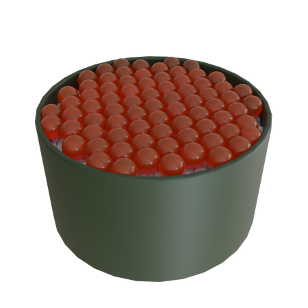 Lachsrogen  3D Icon