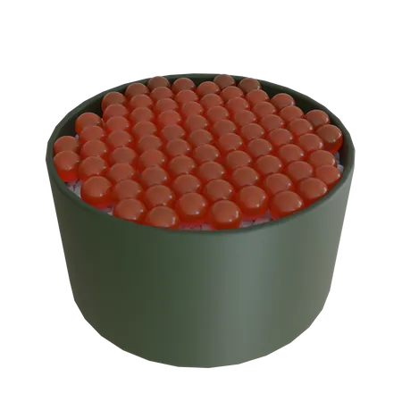 Lachsrogen  3D Icon